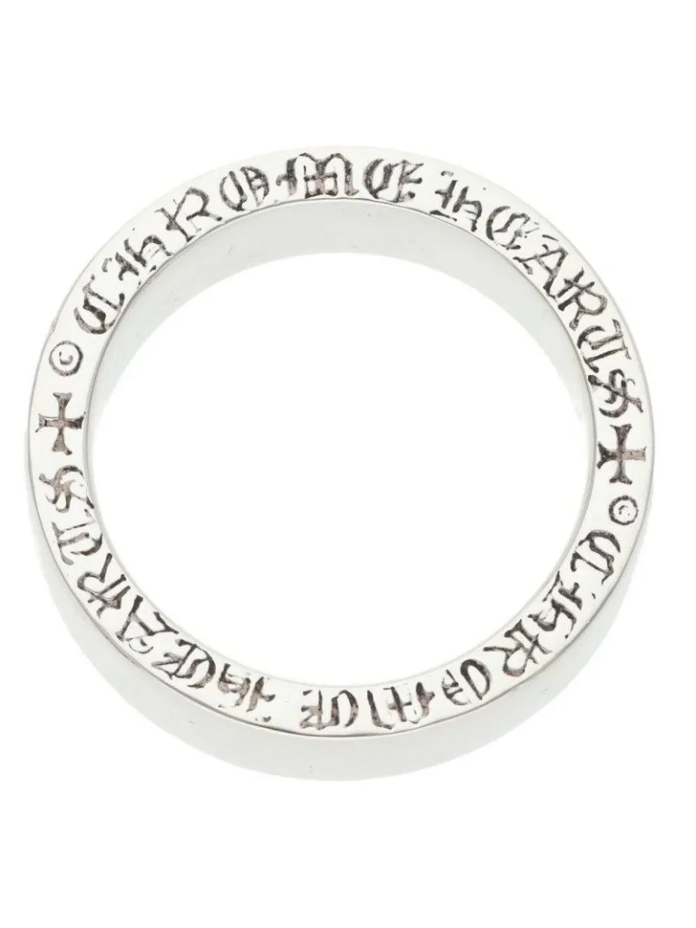 Chrome Hearts Spacer Pln Plain Silver Ring